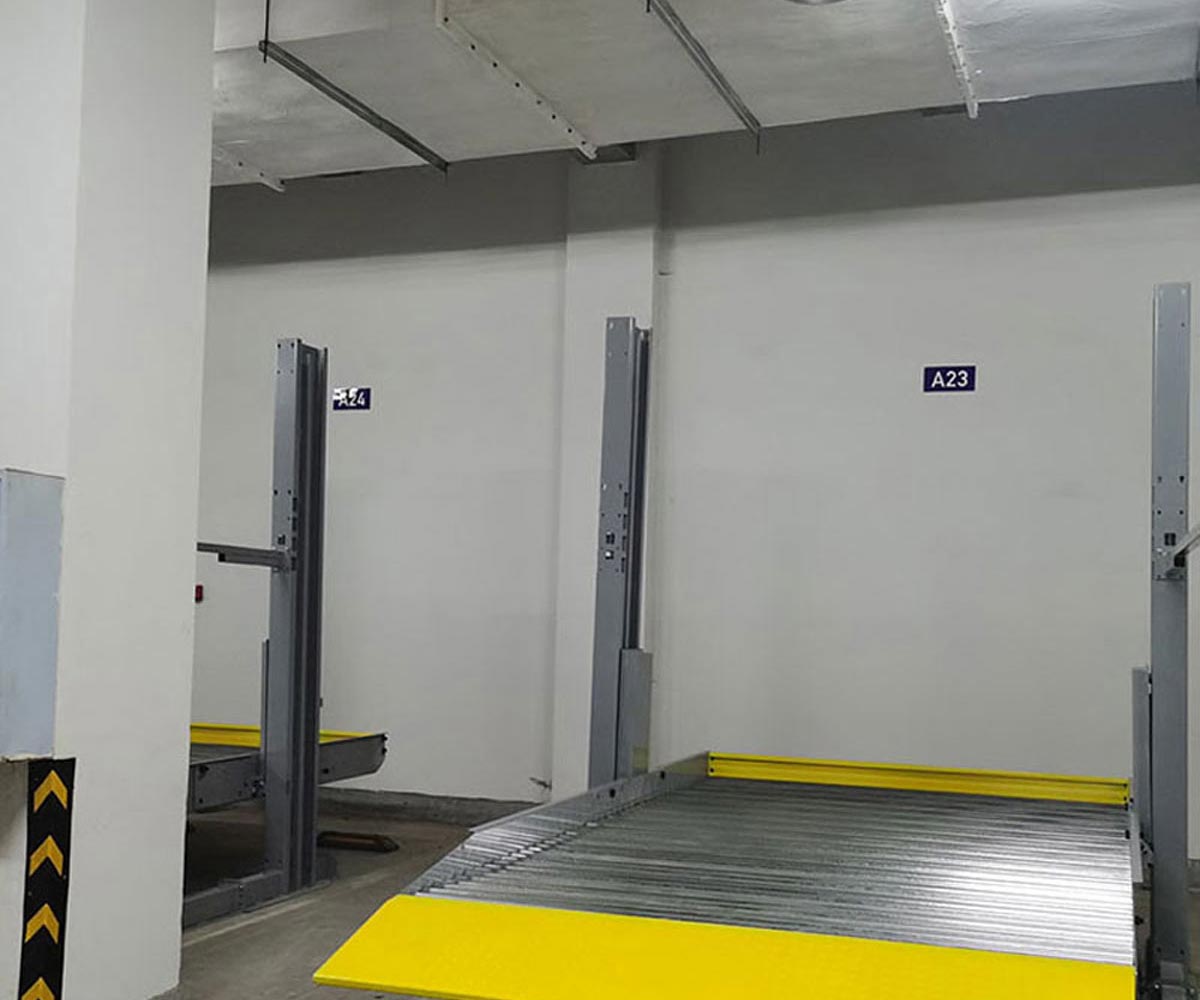 色达双层简易类机械立体停车设备回收