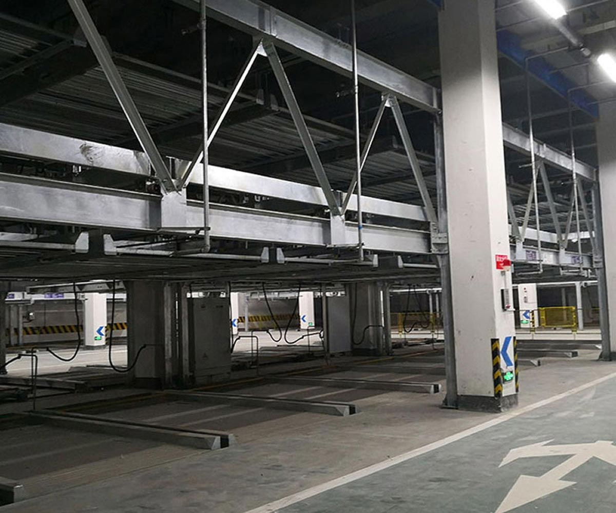 平塘二层升降横移立体停车短租